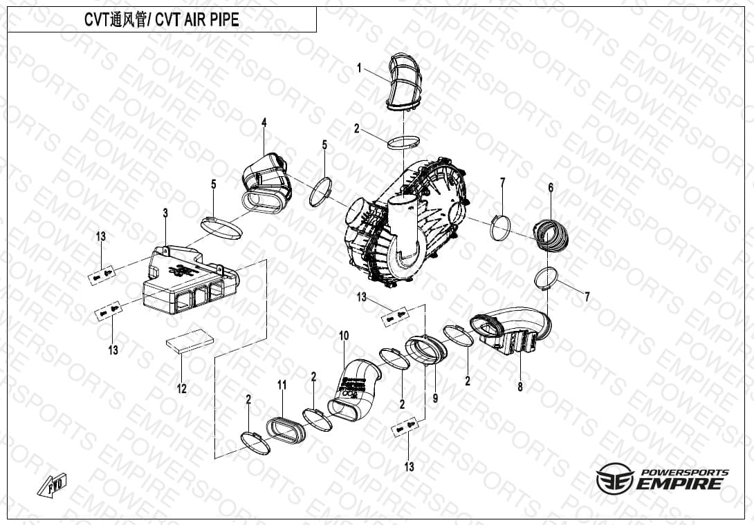 F00-2 — CVT AIR PIPE