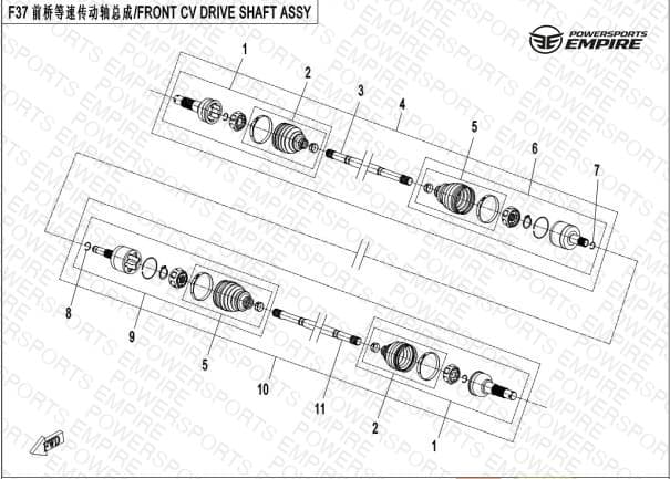 F27 — FRONT CV DRIVE SHAFT ASSY.(QC)