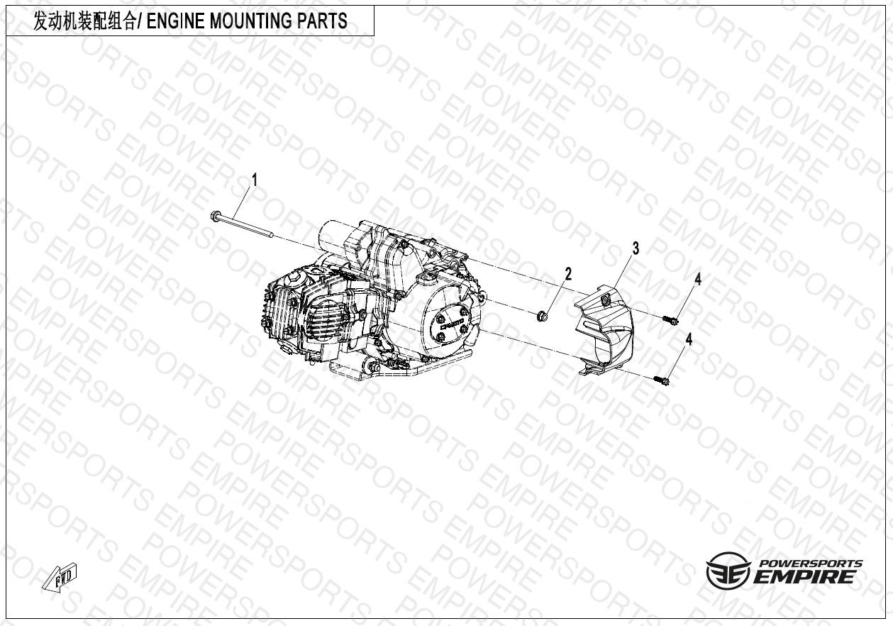 F00 — ENGINE MOUNTING PARTS