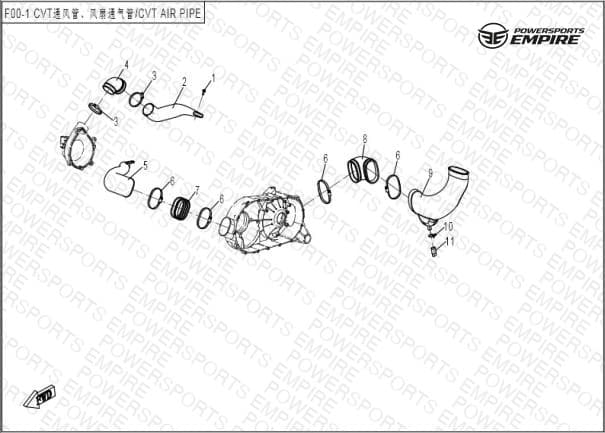 F00-1 — CVT AIR PIPE