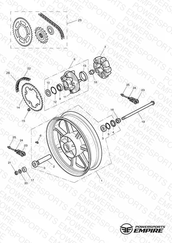 Rear Wheel & Final Drive - Newchurch Only