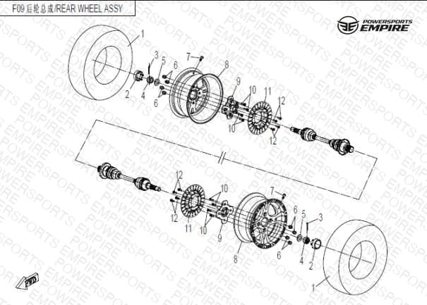 F11-1 — REAR WHEEL ASSY