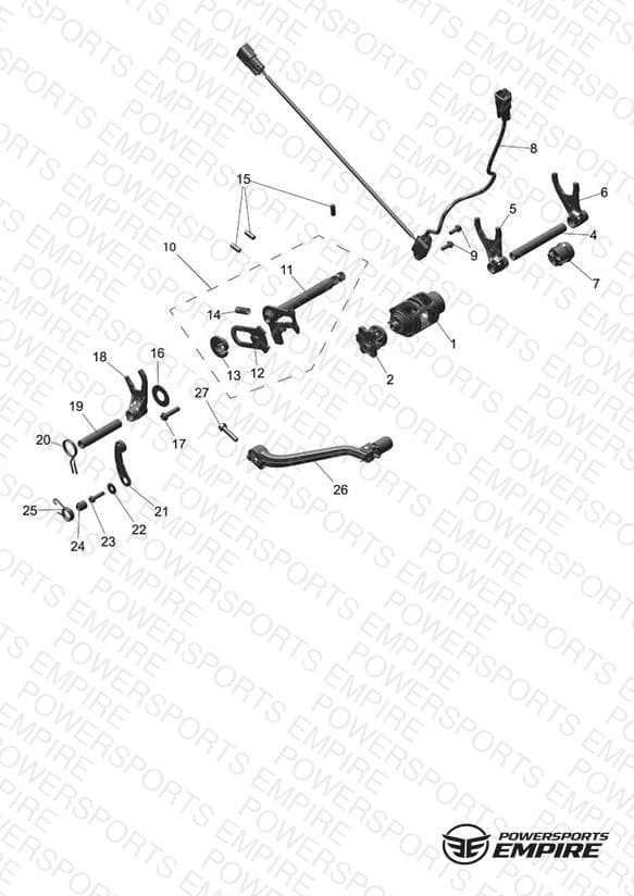 Gear Selectors & Pedal