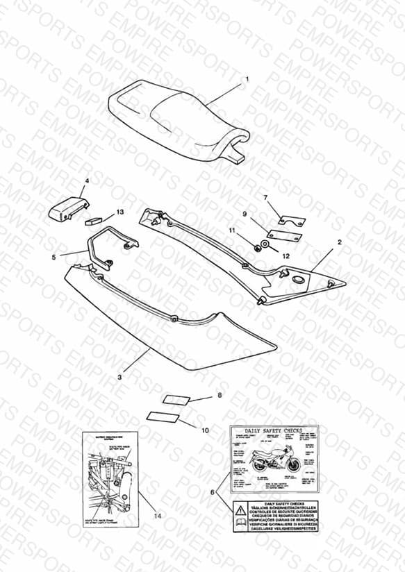 Bodywork - Rear Side Panels & Seat
