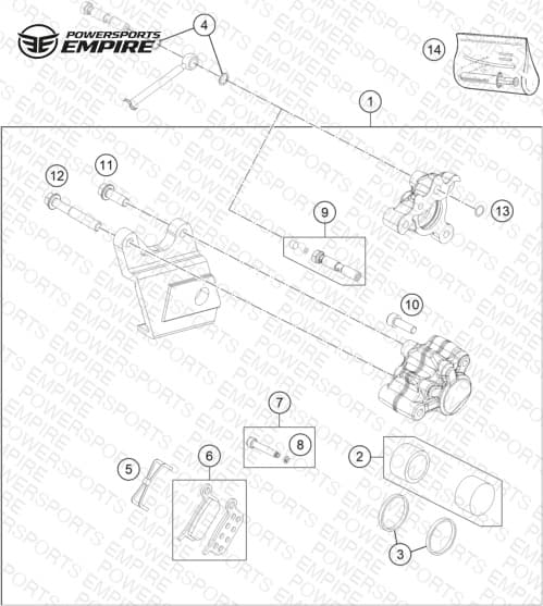 REAR BRAKE CALIPER