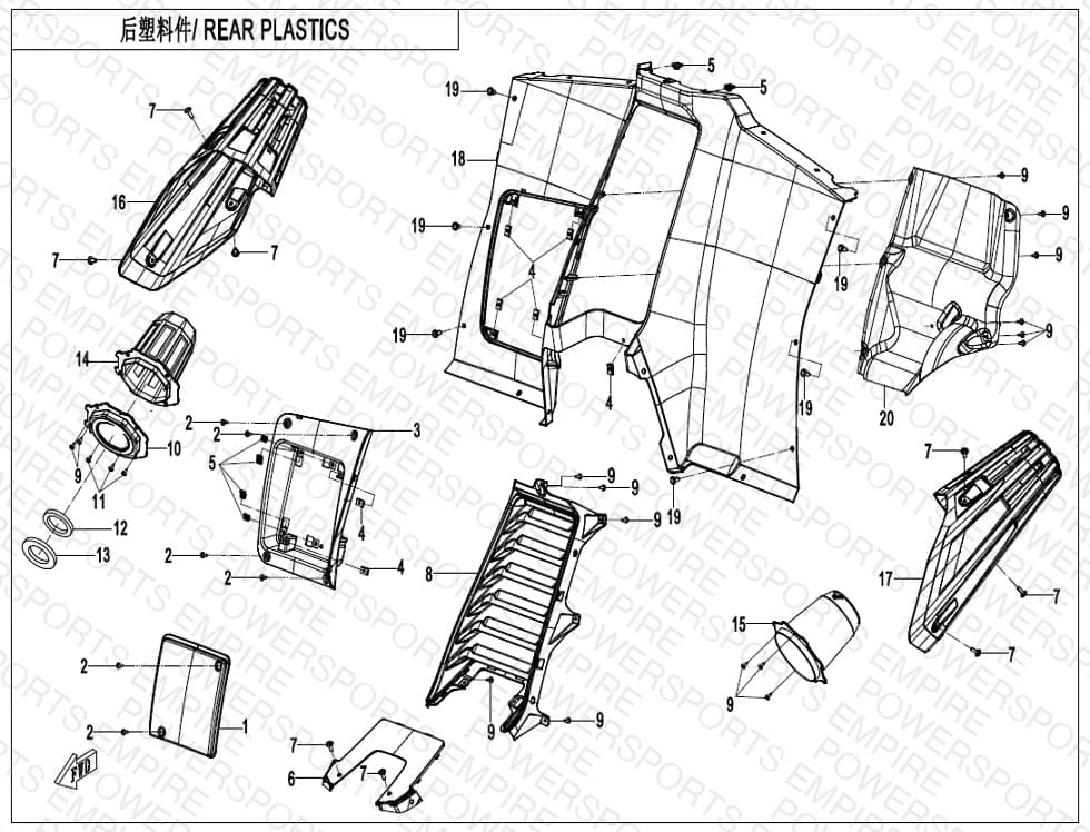 F04-6 — REAR PLASTIC