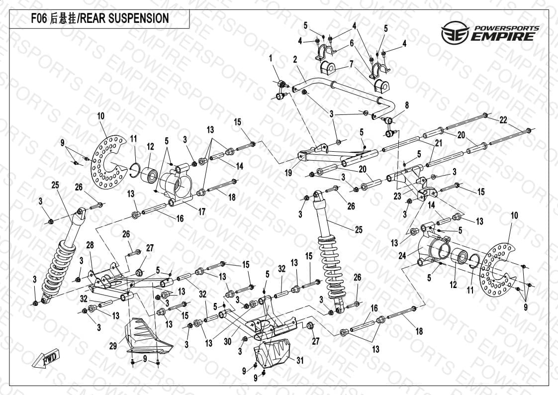 F06 — REAR SUSPENSION