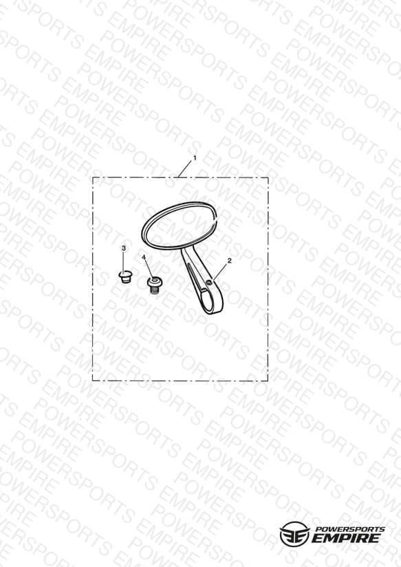 Mirror Bar End, Clear, Anodised