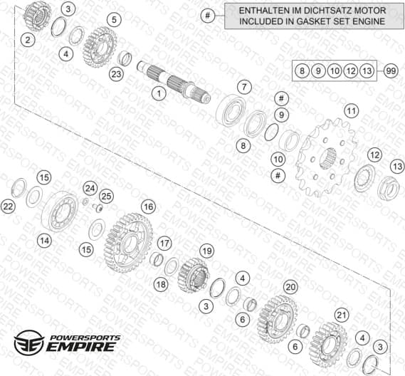 TRANSMISSION II - COUNTERSHAFT