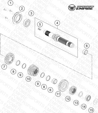 TRANSMISSION I - MAIN SHAFT