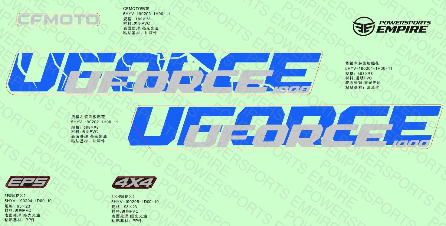F19-2-A — DECAL KITS((INTERNATIONAL,TWILIGHT BLUE)