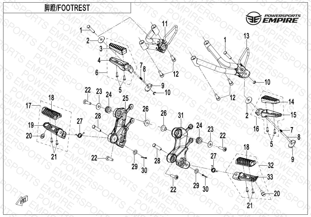 F14-1 — FOOTREST
