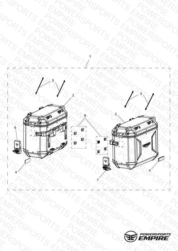 Pannier Kit, Aluminium, Silver