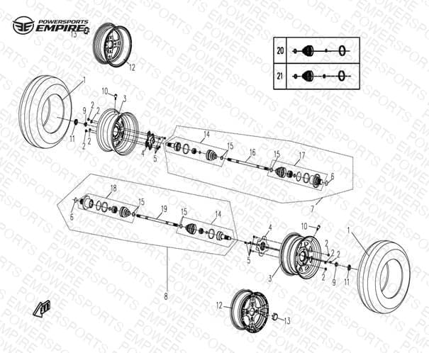 F09 — REAR WHEEL ASSY