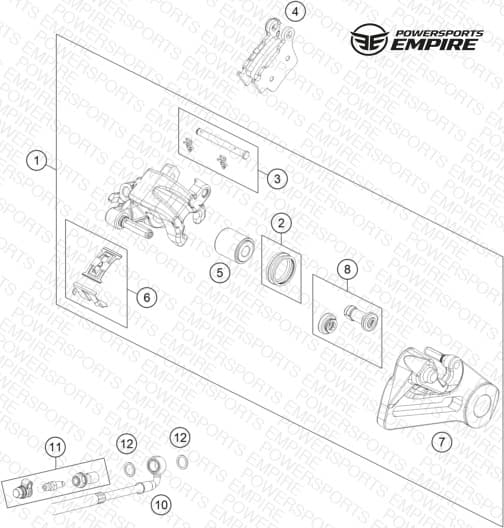 REAR BRAKE CALIPER