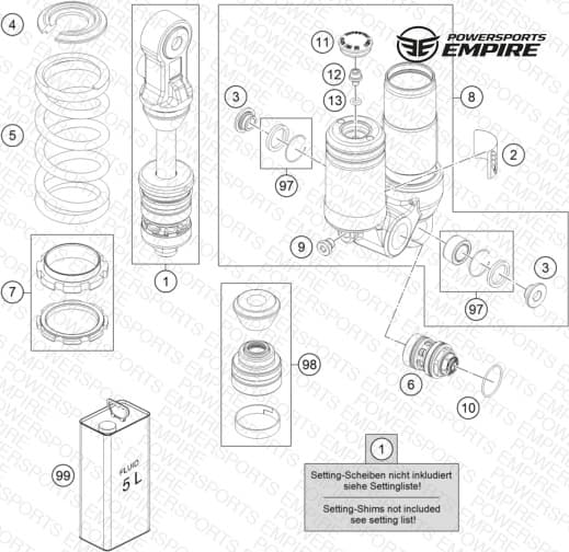 SHOCK ABSORBER DISASSEMBLED