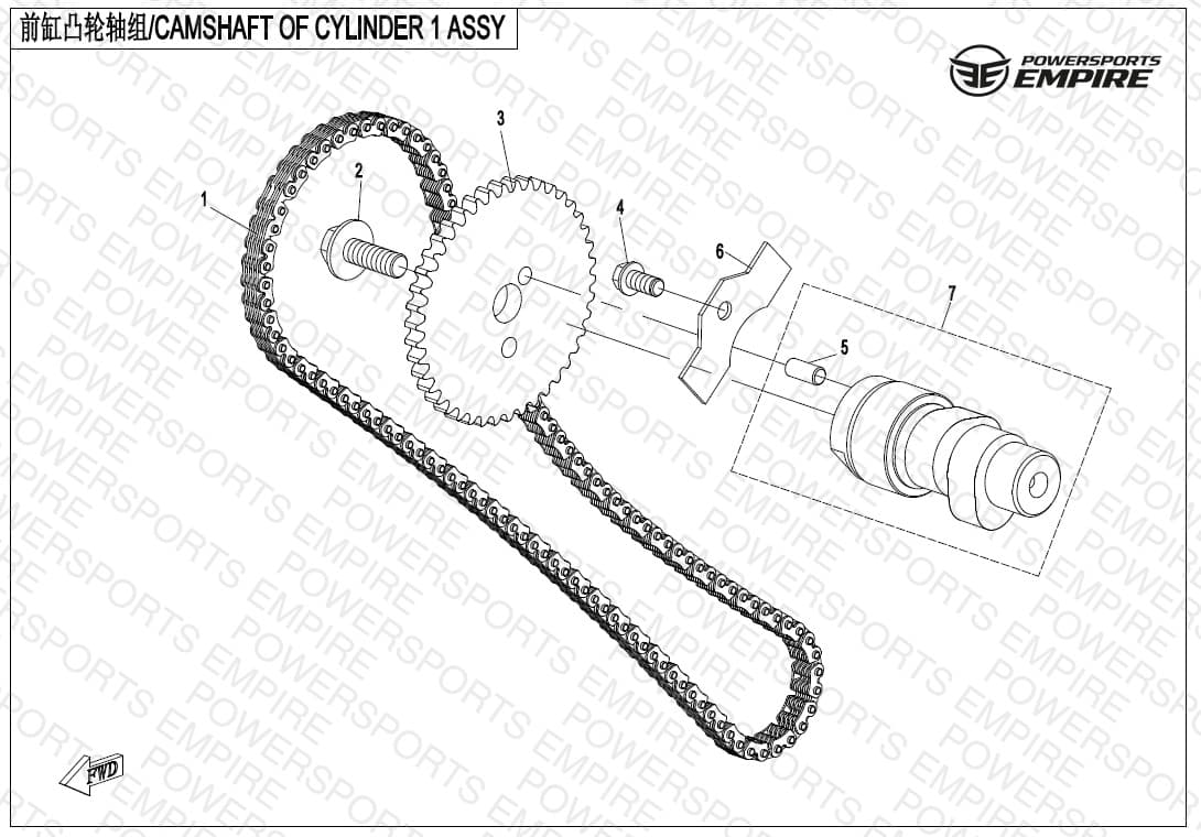 E02-4 — CAMSHAFT OF CYLINDER 1 ASSY