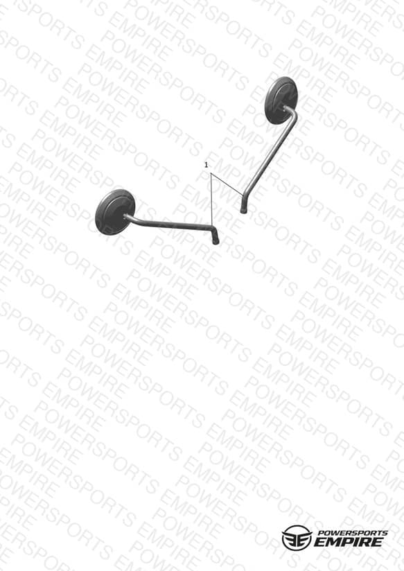 Mirror Kit, Machined Stem