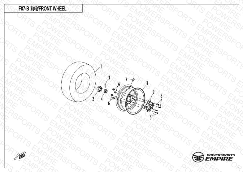 F07-B — FRONT WHEEL