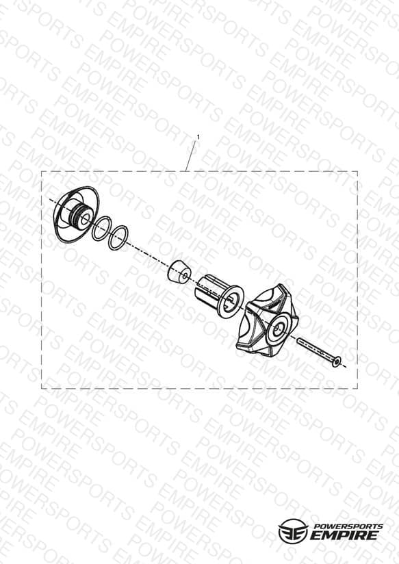 Finisher Kit, Axle Nut, Grey
