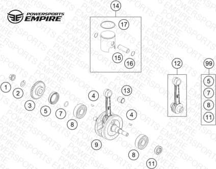 CRANKSHAFT, PISTON