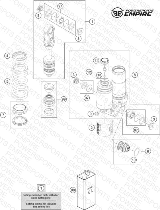 SHOCK ABSORBER DISASSEMBLED