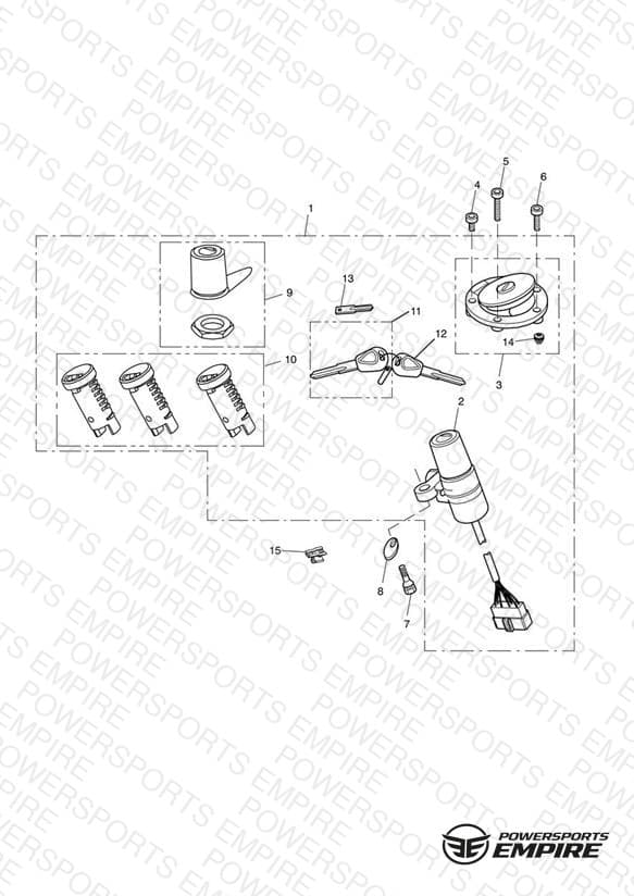 Ignition Switch & Lock Set > 440388