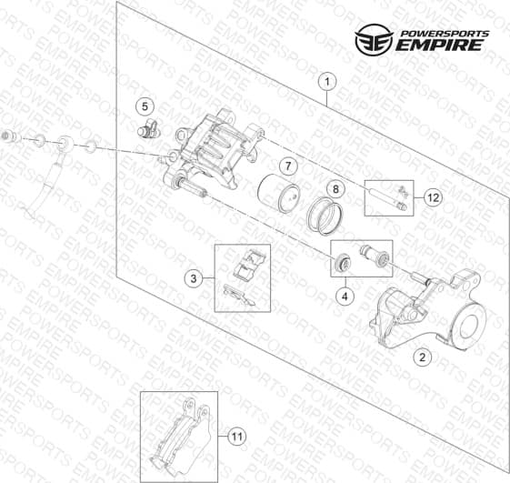 REAR BRAKE CALIPER