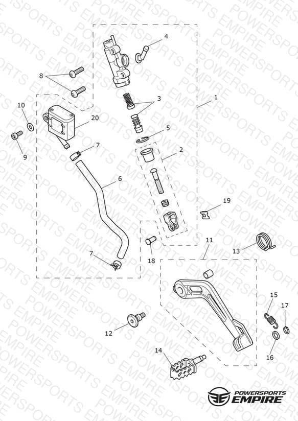 Rear Brake M/Cylinder Assy