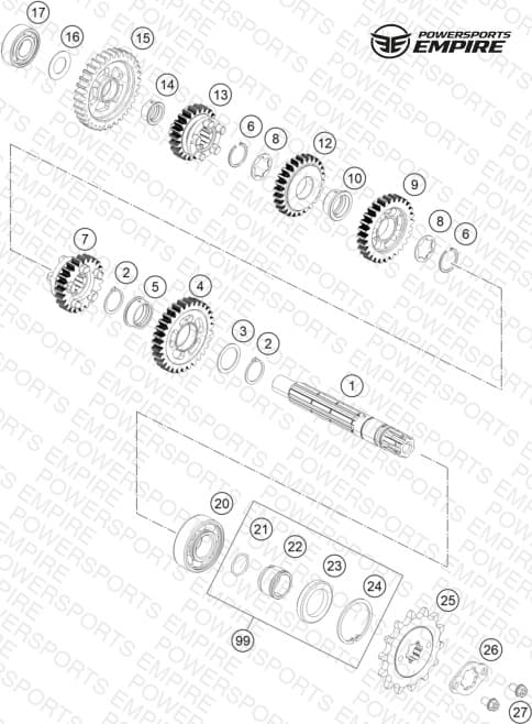 TRANSMISSION II - COUNTERSHAFT