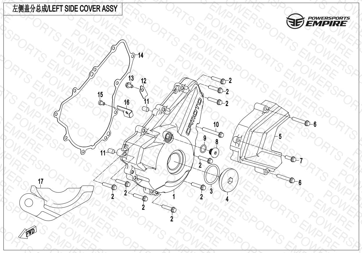 E01-4 — LEFT SIDE COVER