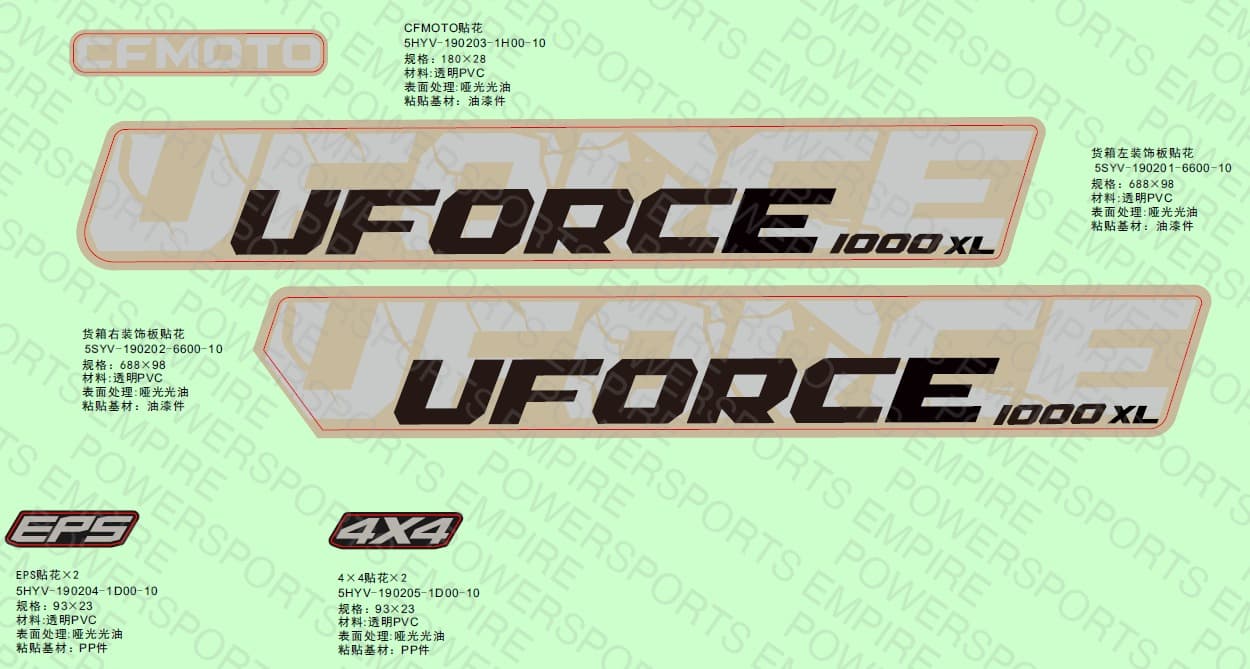 F19-2-A — DECAL KITS(DESERT TAN)