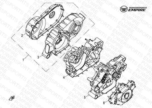 E01 — CRANKCASE ASSY