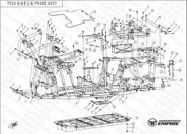 F03 — FRAME ASSY