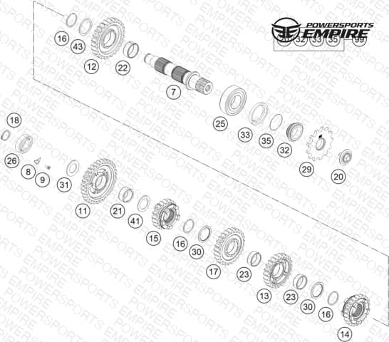 TRANSMISSION II - COUNTERSHAFT