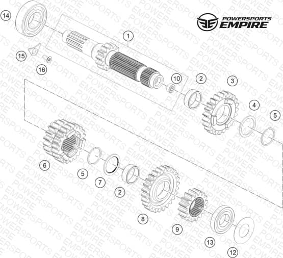 TRANSMISSION I - MAIN SHAFT