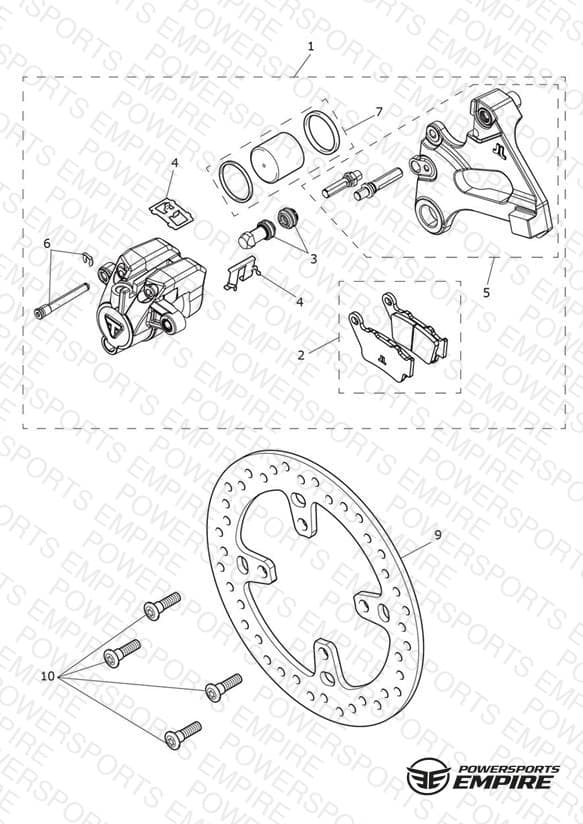 Rear Brake Caliper & Discs