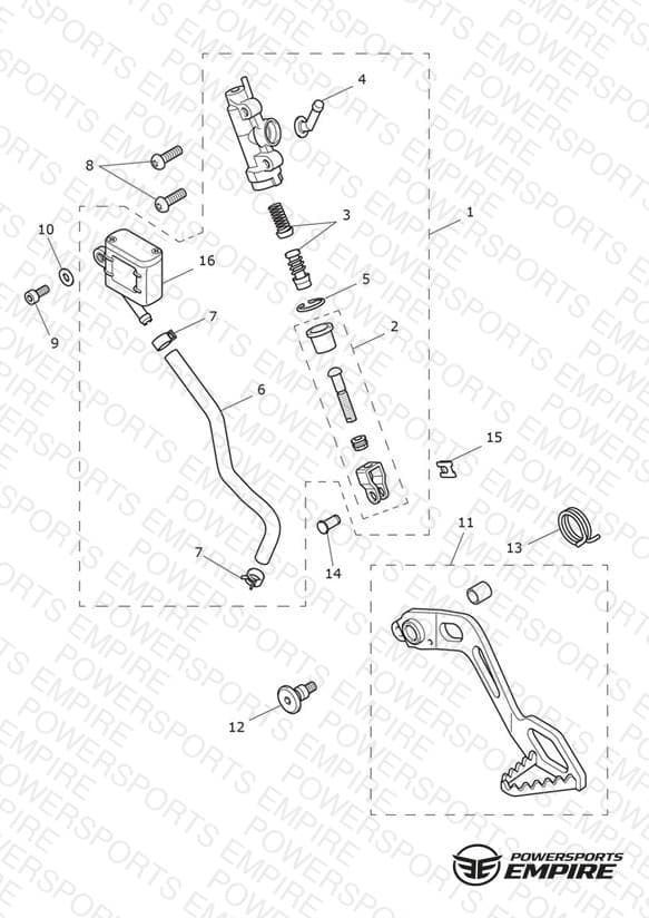 Rear Brake M/Cylinder Assy