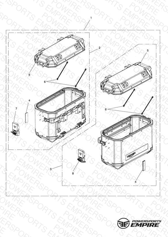 Pannier, Aluminium, Kit, Black, KL