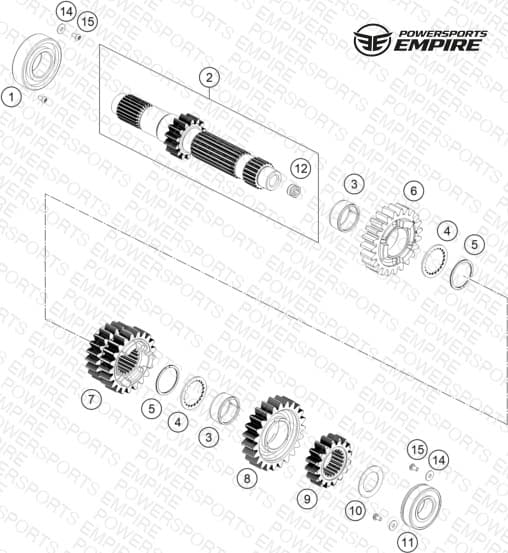 TRANSMISSION I - MAIN SHAFT