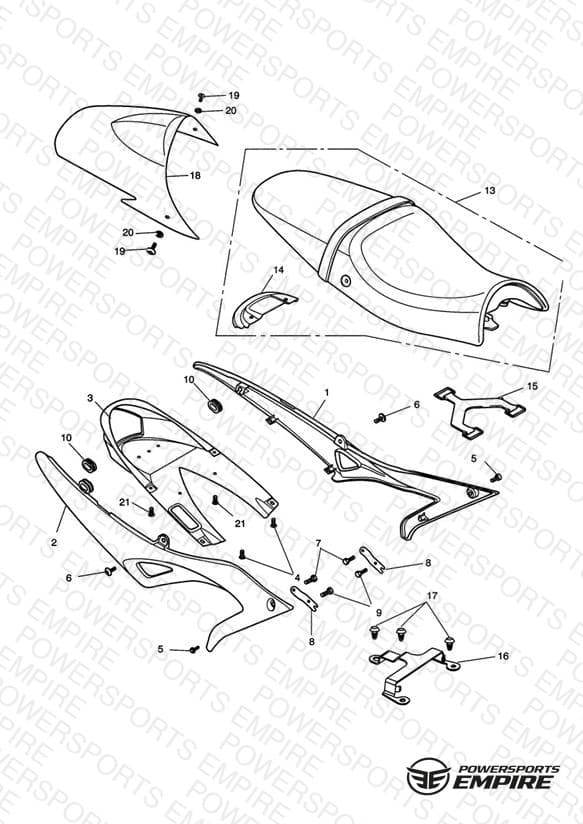 Rear Bodywork & Seat > 333178