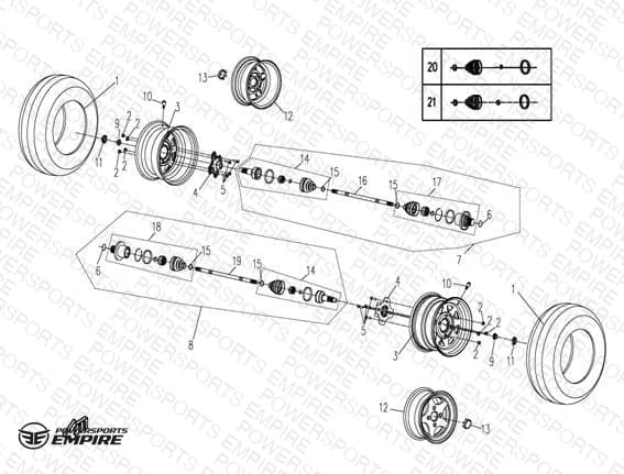 F15 — REAR WHEEL ASSY