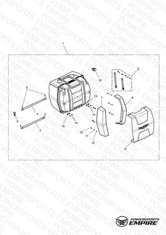 Top Box Assy, Powered