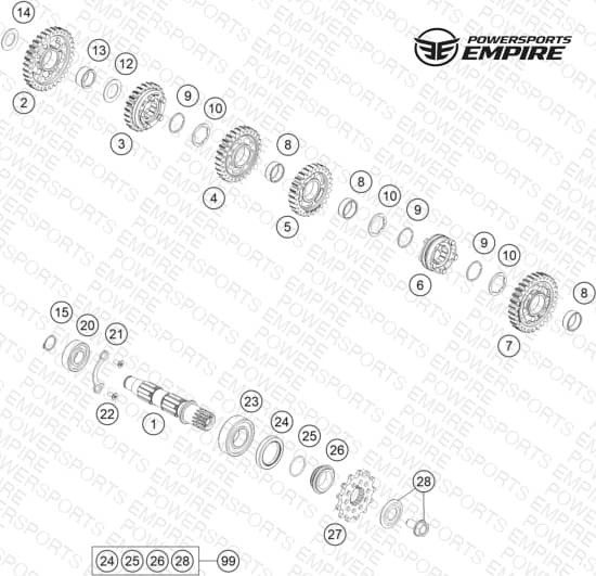 TRANSMISSION II - COUNTERSHAFT