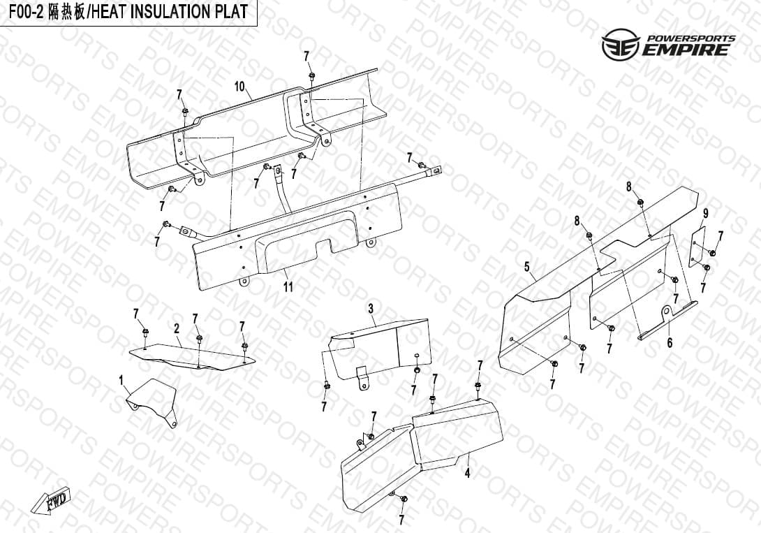 F00-2 — HEAT INSULATION PLATE