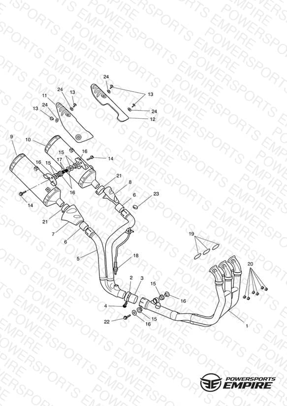 Exhaust System >281465 ALL expt AU,NZ,ZA - > 333178 AU,NZ,ZA