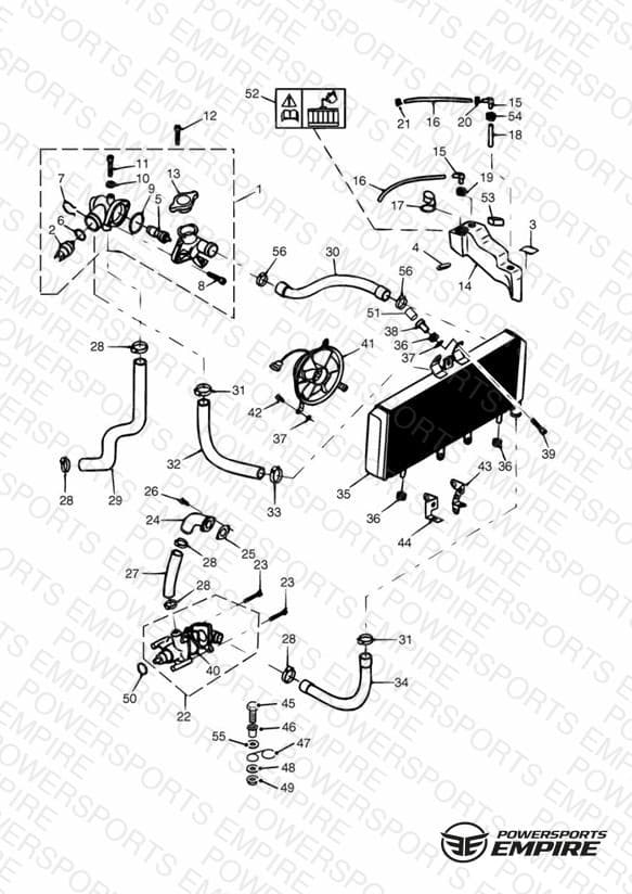 Cooling System 885cc Engine