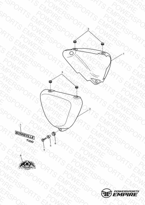 Bodywork Side Panels - Bonneville T100