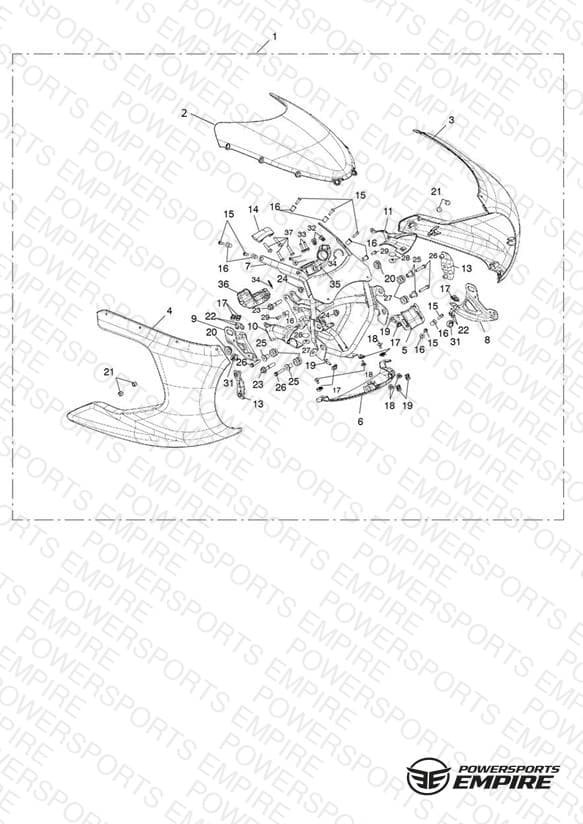 Front Fairing Kit, Painted - 749070 >