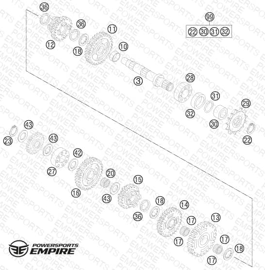 TRANSMISSION II - COUNTERSHAFT